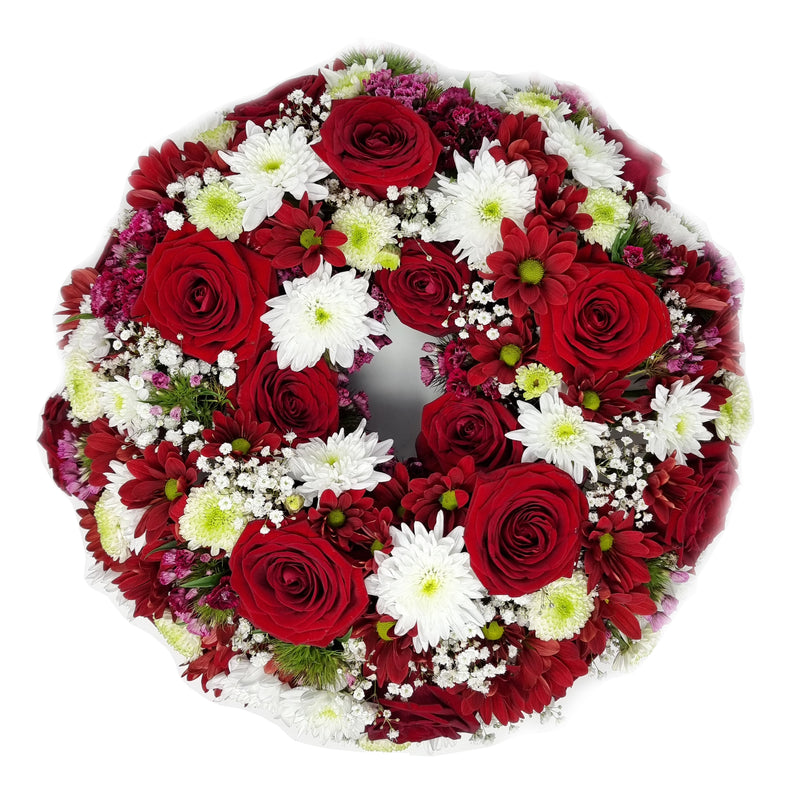 Funeral wreath Birmingham florist Aspen Flora Sutton Flowers Same day next day delivery