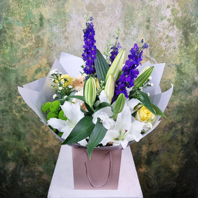 Aspen Flora at Sutton Flowers Birmingham, UK, Nationawide Florist online same day next day deliveries bouquets birthdays gifts flowers lilies roses valentine’s day sunflower, chrysanthemum, Gerbera, Sweet William, Foliage flowers, Agapanthus, Freesia, Statice