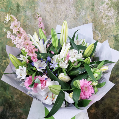 Pleasant Pastels Hand-Tied Bouquet