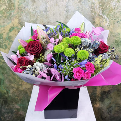 Aspen Flora at Sutton Flowers Birmingham, UK, Nationawide Florist online same day next day deliveries bouquets birthdays gifts flowers lilies roses valentine’s day sunflower, chrysanthemum, Gerbera, Sweet William, Foliage flowers, Agapanthus, Freesia, Statice