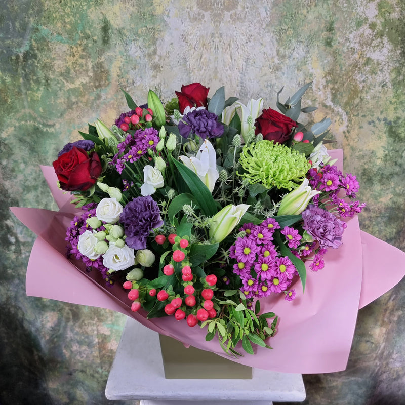 Cherry Bakewell Hand-Tied Bouquet