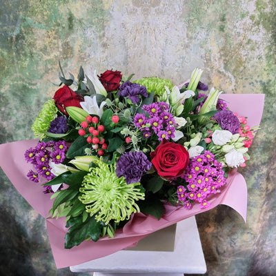 Cherry Bakewell Hand-Tied Bouquet