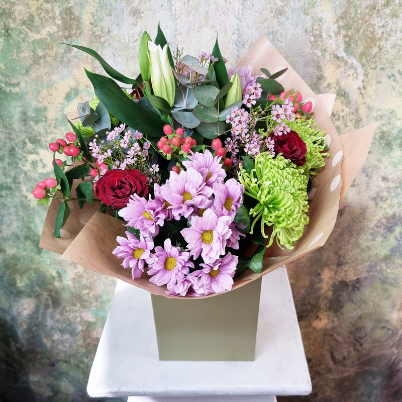 Strawberry Trifle Hand-Tied Bouquet