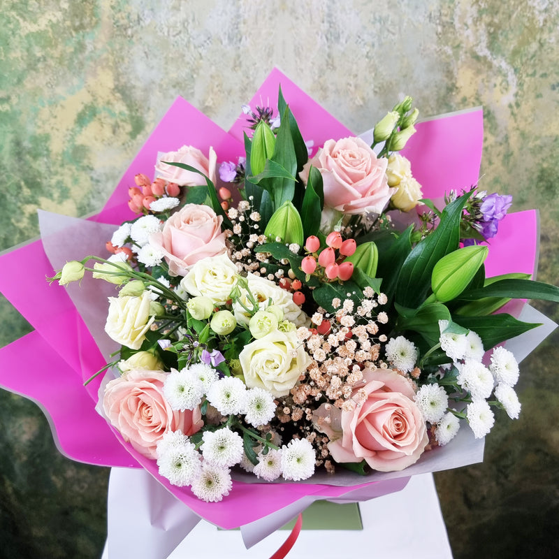 Pastel Bright Hand-Tied Bouquet