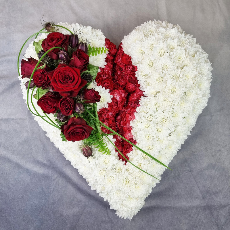 Broken Heart Funeral Flowers